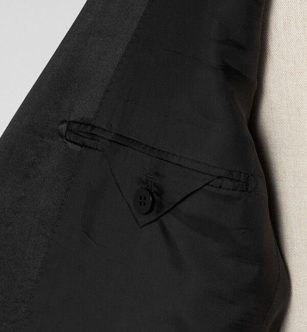 UNITED ARROWS「ブラック ピークドラペル １ボタン タキシードジャケット」|スーツ|