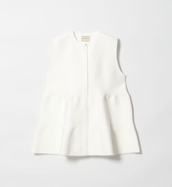 UNITED ARROWS「ペプラム ニットベスト」|ベスト・ジレ|