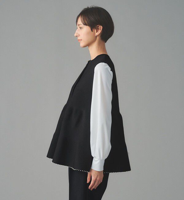 UNITED ARROWS「ペプラム ニットベスト」|ベスト・ジレ|