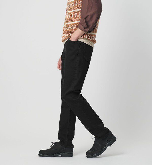 UNITED ARROWS「カイハラデニム ブラック スリムテーパード」|デニム|