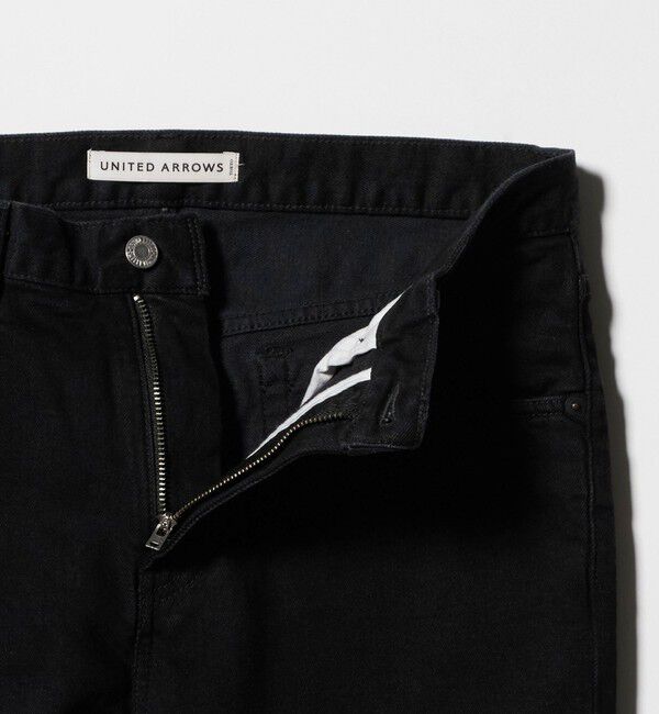 UNITED ARROWS「カイハラデニム ブラック スリムテーパード」|デニム|