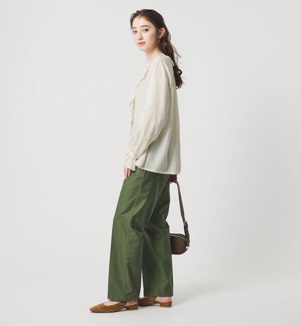 UNITED ARROWS「フリルカラー 2WAY ブラウス ‐ウォッシャブル‐」|シャツ・ブラウス|