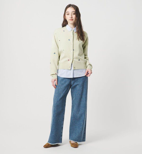 UNITED ARROWS「フラワー エンブロイダリー カーディガン」|カーディガン|