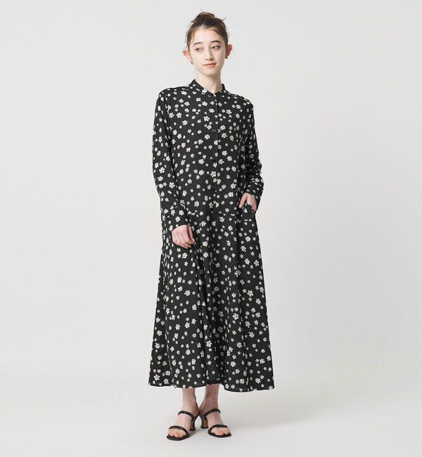 UNITED ARROWS「プリント シャツワンピース ‐ウォッシャブル‐」|ワンピース|