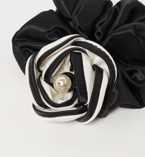 UNITED ARROWS「バイカラー ローズ シュシュ」|ヘアゴム・シュシュ|