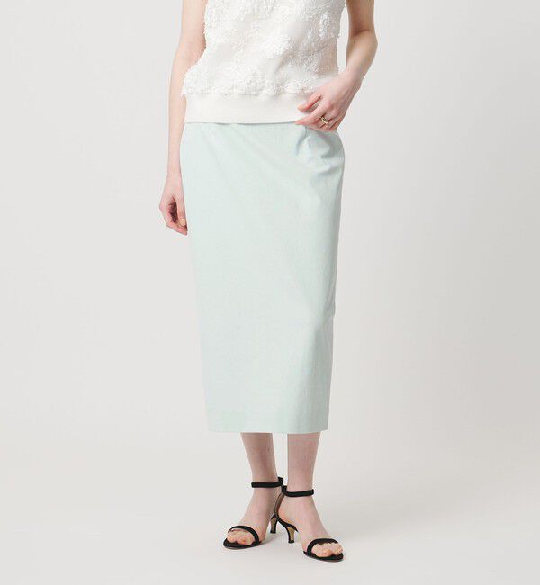 UNITED ARROWS「RIRANCHA ツイル タイトスカート ‐ウォッシャブル‐」|スカート|