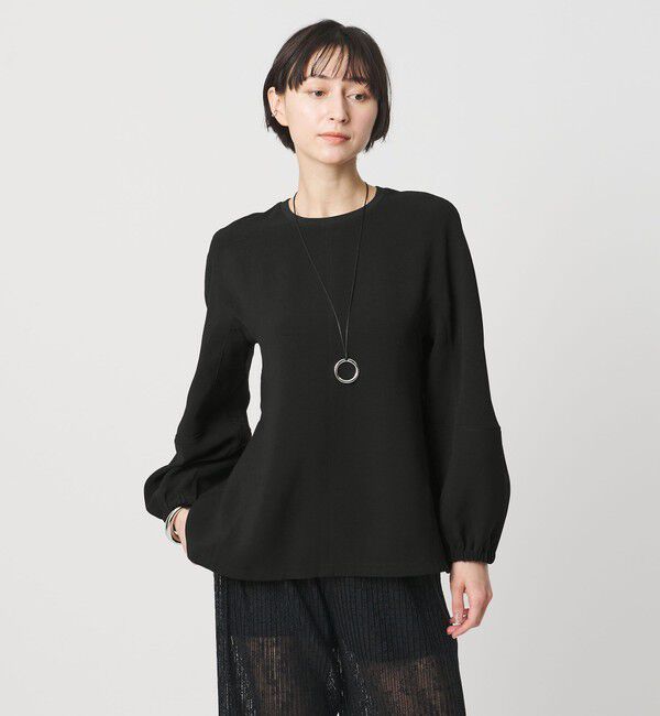 UNITED ARROWS「COMFY ドルマンスリーブ ブラウス ‐防汚 UVカット ウォッシャブル‐」|シャツ・ブラウス|BLACK