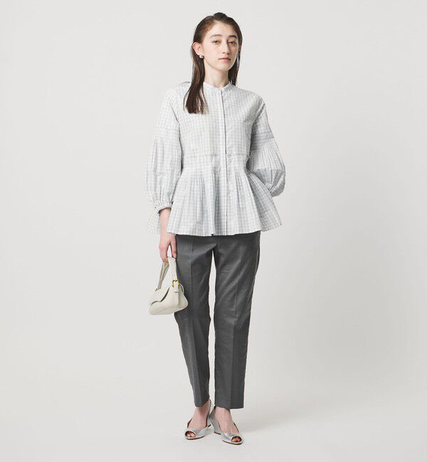 UNITED ARROWS「シャイニー スリム パンツ ‐ストレッチ ウォッシャブル‐」|スラックス|