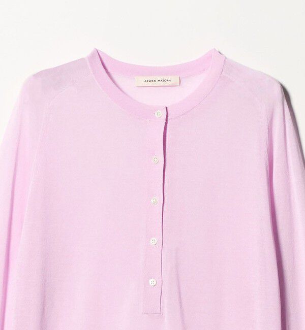 AEWEN MATOPH「＜AEWEN MATOPH＞シアーヘンリーネックニット ‐ ウォッシャブル ‐」|ニット・セーター|