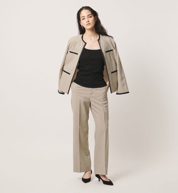 UNITED ARROWS「Spiree ASAMI ワイドパンツ ‐ウォッシャブル‐」|スラックス|