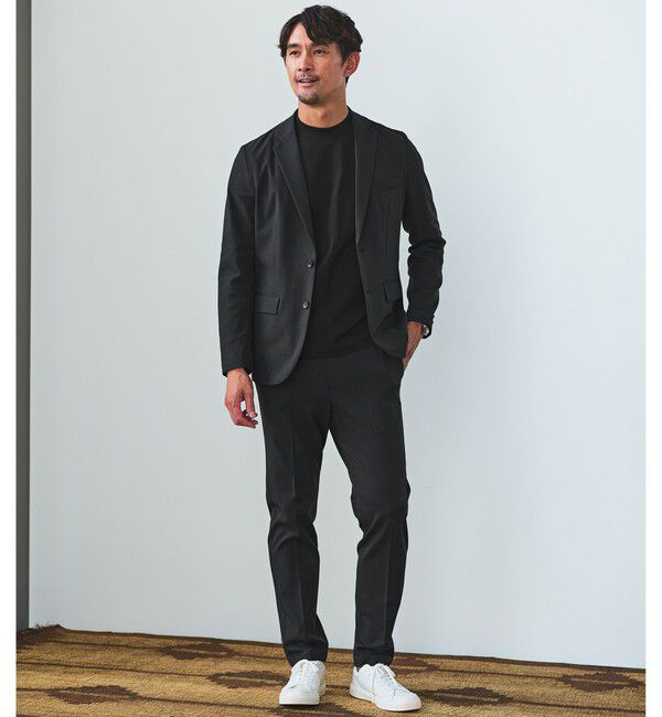 UNITED ARROWS green label relaxing「【WEB限定】JUST fit クリーン カノコ モックネック 長袖 Tシャツ -抗菌-」|Tシャツ・カットソー|