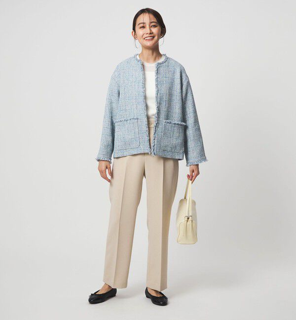 UNITED ARROWS green label relaxing「［size SHORT/TALLあり］Daily Chic セミフレア パンツ」|スラックス|