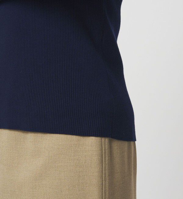 UNITED ARROWS green label relaxing「＜1_OF MINE＞リブ アシンメトリー ネック プルオーバー ニット」|ニット・セーター|