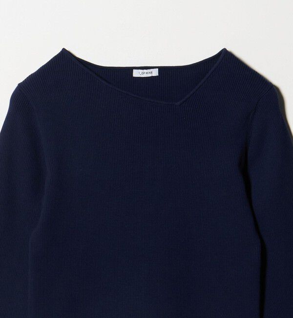 UNITED ARROWS green label relaxing「＜1_OF MINE＞リブ アシンメトリー ネック プルオーバー ニット」|ニット・セーター|