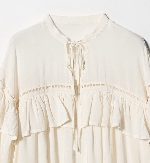 EMMEL REFINES「＜EMMEL REFINES＞EM ハシゴレース フリル ブラウス」|シャツ・ブラウス|