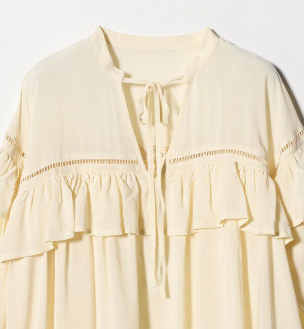 EMMEL REFINES「＜EMMEL REFINES＞EM ハシゴレース フリル ブラウス」|シャツ・ブラウス|