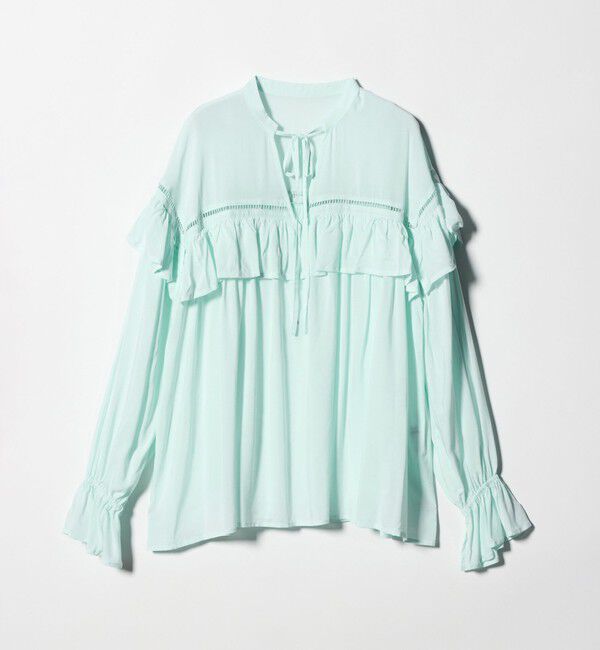 EMMEL REFINES「＜EMMEL REFINES＞EM ハシゴレース フリル ブラウス」|シャツ・ブラウス|