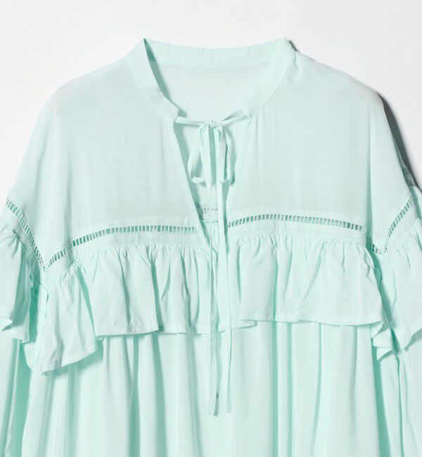 EMMEL REFINES「＜EMMEL REFINES＞EM ハシゴレース フリル ブラウス」|シャツ・ブラウス|