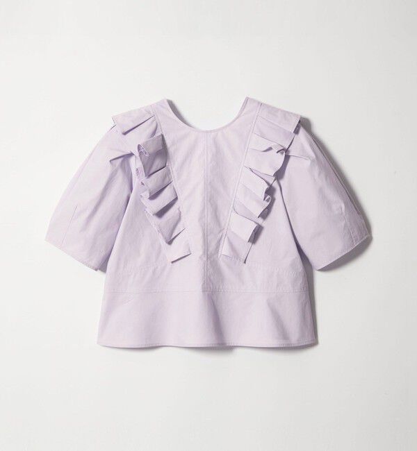 EMMEL REFINES「＜EMMEL REFINES＞EM タックフリル 5スリーブ ブラウス」|シャツ・ブラウス|