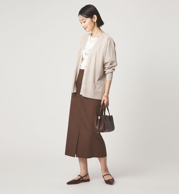 UNITED ARROWS green label relaxing「［size SHORTあり］Daily Chic カラミ タイト スカート マシンウォッシャブル」|タイト|