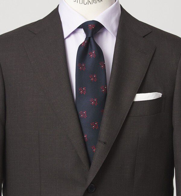 UNITED ARROWS green label relaxing「GLR シルク2 8.0cm コモン1 ネクタイ」|ネクタイ・蝶ネクタイ|NAVY