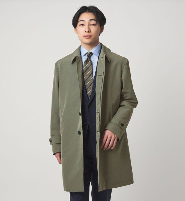 UNITED ARROWS green label relaxing「A+ ミノテック スプリング バルカラーコート ステンカラーコート -撥水・防風・透湿-」|ステンカラーコート|OLIVE
