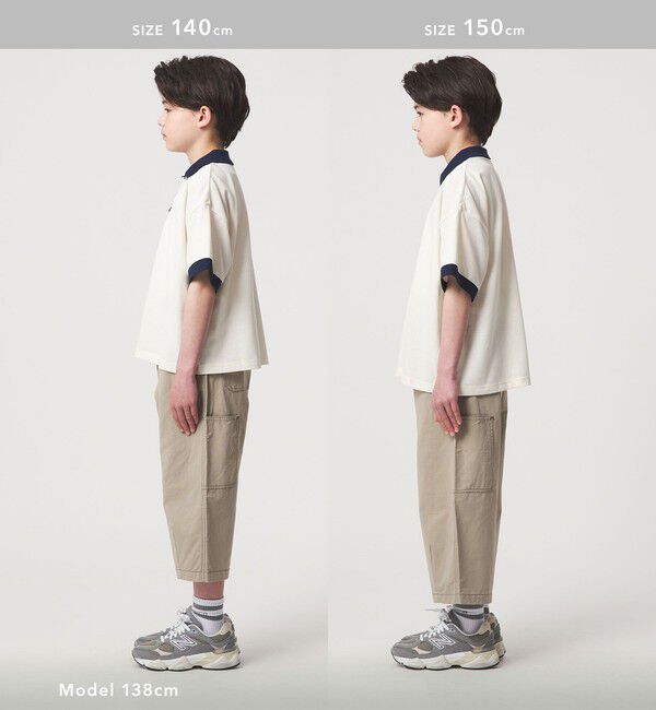 UNITED ARROWS green label relaxing「ツイル クロップド ペインター パンツ / キッズ  100cm-160cm」|チノ|