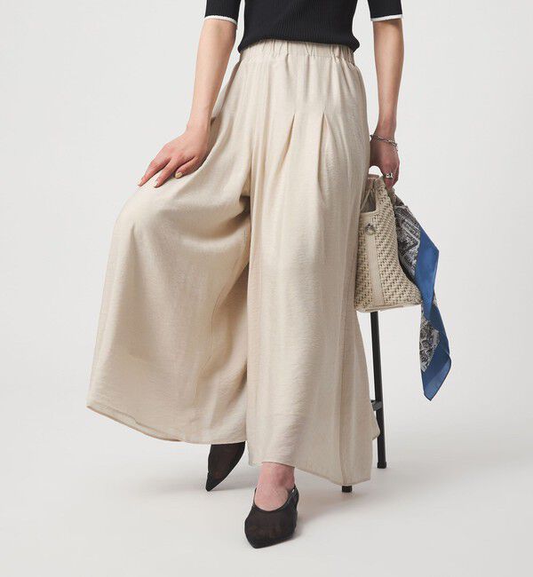 UNITED ARROWS green label relaxing「［size SHORTあり］【WEB限定】＜at ease＞キュロット パンツ」|キュロット|NATURAL