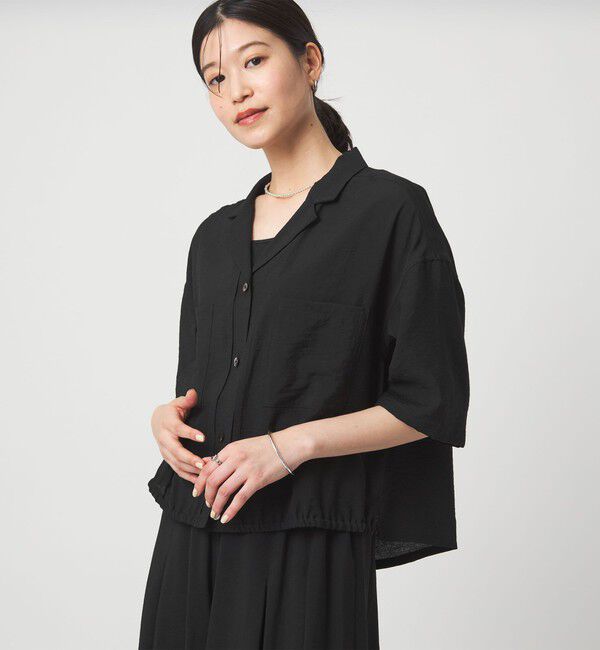 UNITED ARROWS green label relaxing「【WEB限定】＜at ease＞ポケット オープンカラー シャツ」|シャツ・ブラウス|