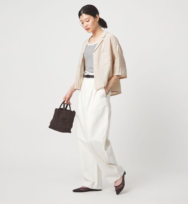 UNITED ARROWS green label relaxing「【WEB限定】＜at ease＞ポケット オープンカラー シャツ」|シャツ・ブラウス|