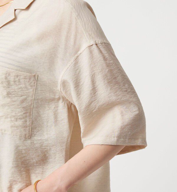 UNITED ARROWS green label relaxing「【WEB限定】＜at ease＞ポケット オープンカラー シャツ」|シャツ・ブラウス|