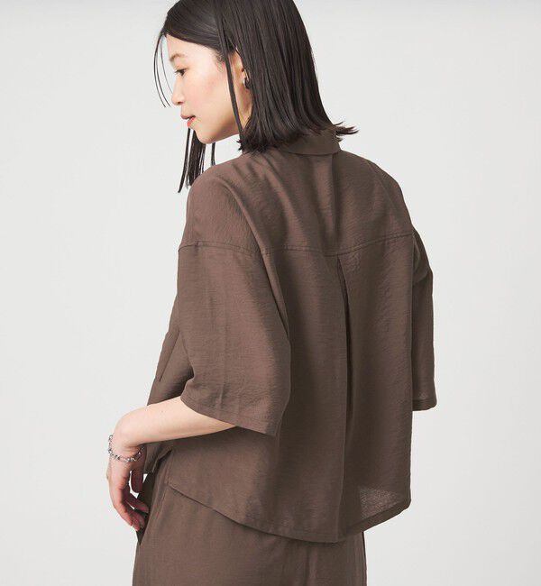 UNITED ARROWS green label relaxing「【WEB限定】＜at ease＞ポケット オープンカラー シャツ」|シャツ・ブラウス|