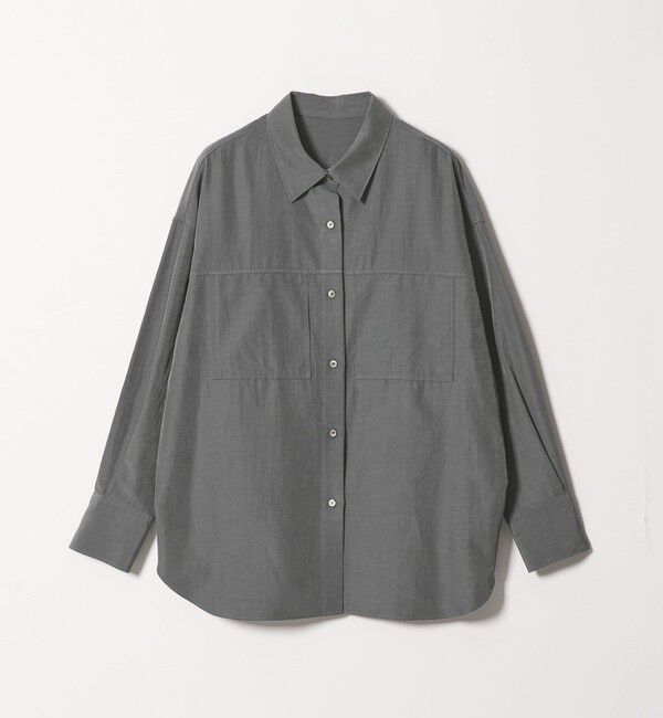 UNITED ARROWS green label relaxing「＜SEASONAL COLLECTION＞シルキーフェード シャツ」|シャツ・ブラウス|DK.GRAY