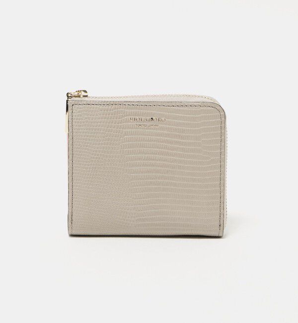 BEAUTY&YOUTH UNITED ARROWS「＜VIOLAd&rsquo;ORO＞リザード エンボス ミニ ウォレット」|財布|BEIGE
