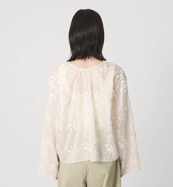 BEAUTY&YOUTH UNITED ARROWS「セルロースナイロン エンブロイダリーシャツ 2WAY」|シャツ・ブラウス|