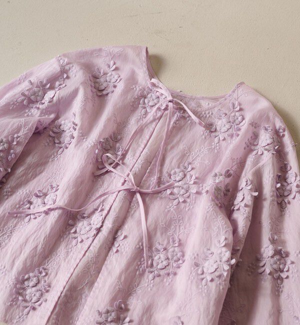 BEAUTY&YOUTH UNITED ARROWS「セルロースナイロン エンブロイダリーシャツ 2WAY」|シャツ・ブラウス|