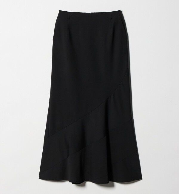 ATTISESSION「＜ATTISESSION＞エスカルゴ スカート ブラック」|フレア|