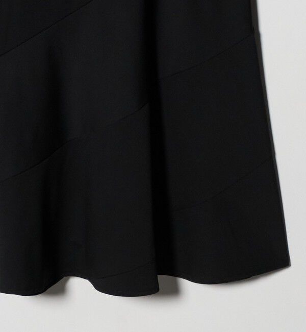 ATTISESSION「＜ATTISESSION＞エスカルゴ スカート ブラック」|フレア|