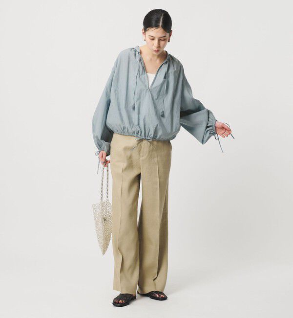 BEAUTY&YOUTH UNITED ARROWS「コットンナイロン ボリューム スキッパー ブラウス」|シャツ・ブラウス|