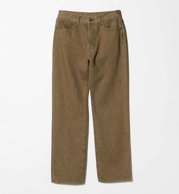 ATTISESSION「＜ATTISESSION＞スリム ストレート ブラウン デニム パンツ」|デニム|