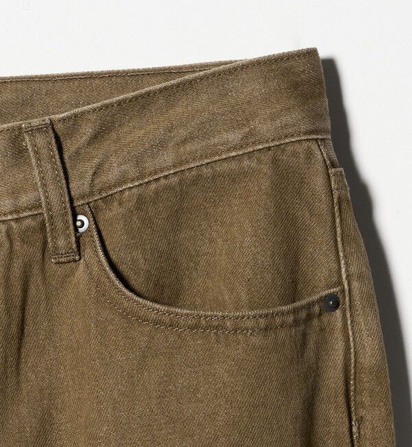 ATTISESSION「＜ATTISESSION＞スリム ストレート ブラウン デニム パンツ」|デニム|