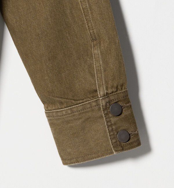 ATTISESSION「＜ATTISESSION＞ブラウン デニム シャツ」|シャツ・ブラウス|