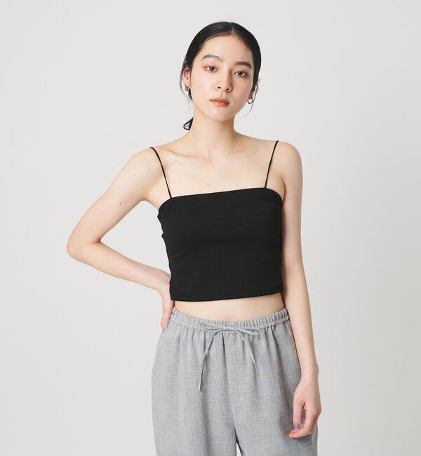 BEAUTY&YOUTH UNITED ARROWS「コットン ベア天竺 バンドゥ」|キャミソール|BLACK