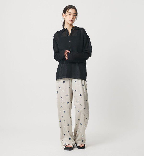 BEAUTY&YOUTH UNITED ARROWS「フラワー エンブロイダリー ドローストリング パンツ ウォッシャブル」|その他|