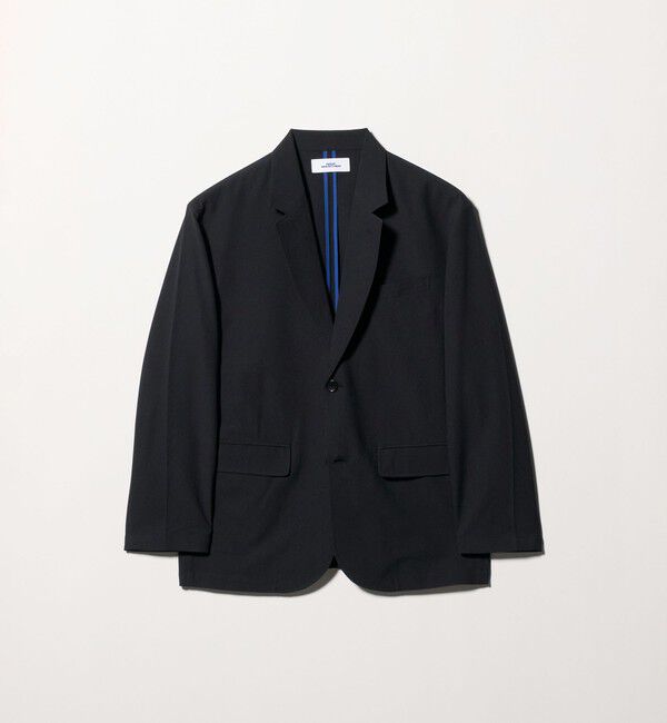 NICE WEATHER「＜NICE WEATHER＞ドライタッチ テーラード ジャケット」|テーラードジャケット|BLACK