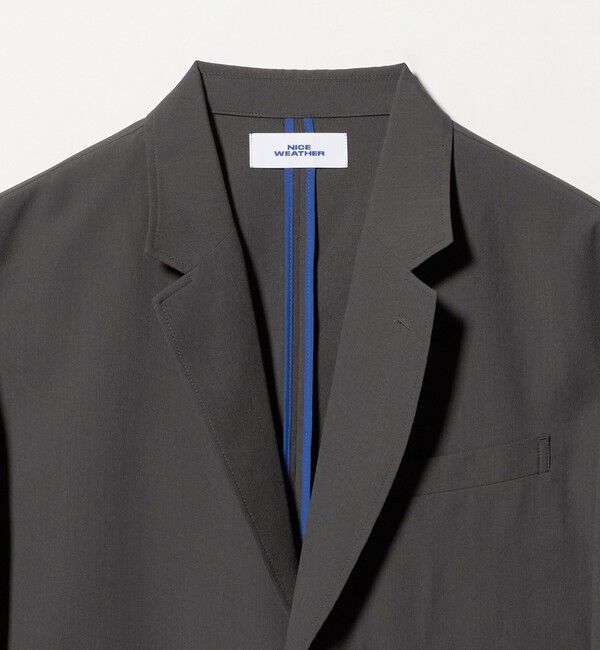 NICE WEATHER「＜NICE WEATHER＞ドライタッチ テーラード ジャケット」|テーラードジャケット|