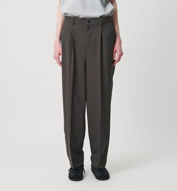NICE WEATHER「＜NICE WEATHER＞ドライタッチ ワンタック パンツ」|チノ|