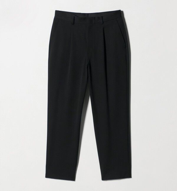BEAUTY&YOUTH UNITED ARROWS「アルガン トロ 1プリーツ テーパード スラックス NO.7 ストレッチ」|チノ|BLACK