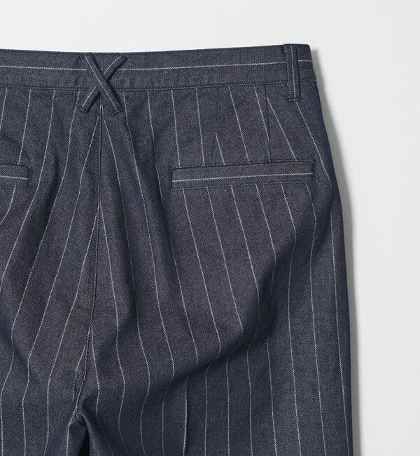 MONKEY TIME「ライトオンス ストライプ デニム 2P ワイド パンツ」|チノ|