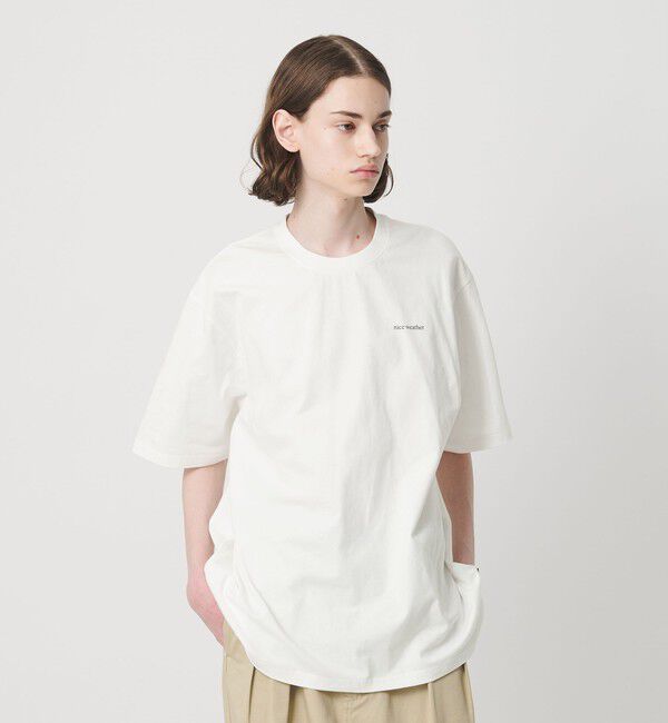 NICE WEATHER「＜NICE WEATHER＞スモールロゴ  Tシャツ」|Tシャツ・カットソー|WHITE